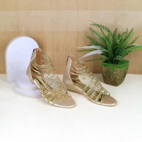 Metro Women Gold Casual Gladiators