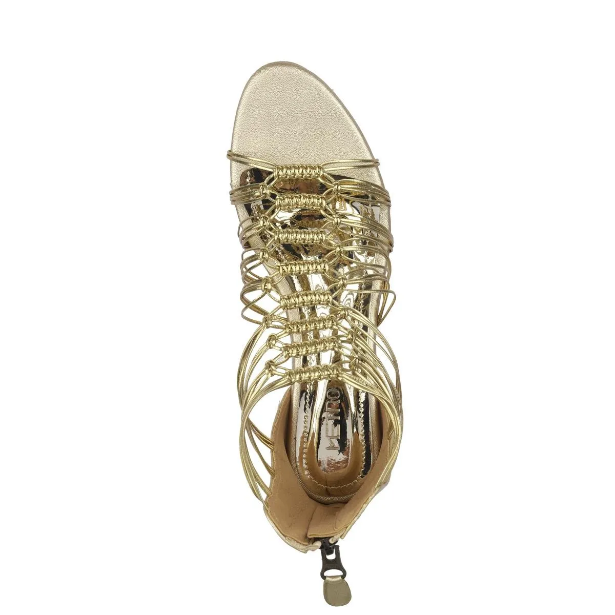 Metro Women Gold Casual Gladiators