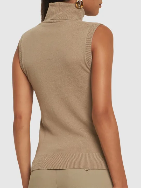 Michael Kors Collection   Cashmere turtleneck vest 