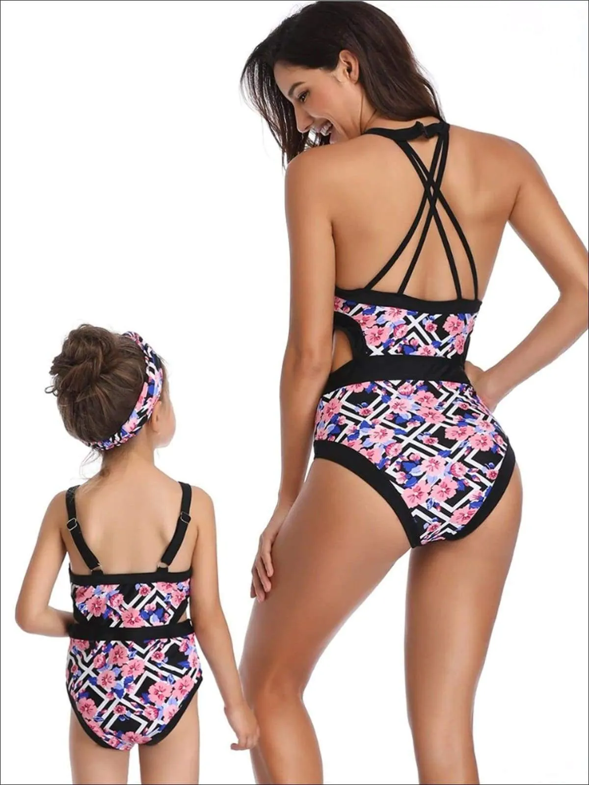 Mommy and Me Sandy Toes, Freckled Nose One Piece Swimsuit