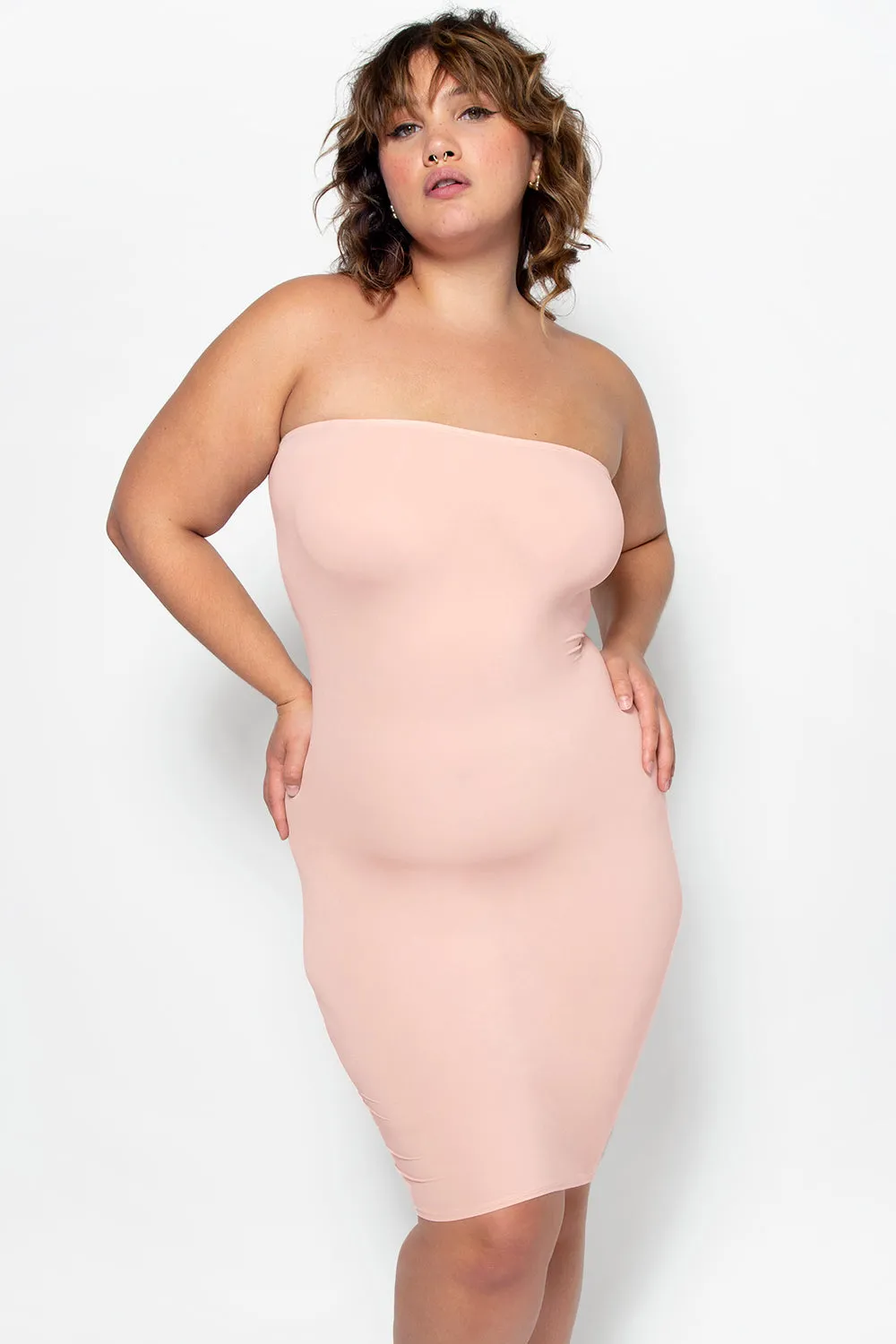 Naked Strapless Slip | Blushing Rose