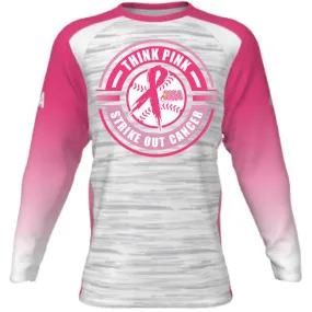 National Softball Association NSA Breast Cancer Awareness Sublimated Long Sleeve Shirt