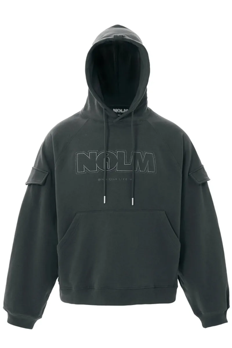 NOLM Oversized Embroidered Logo Hoodie