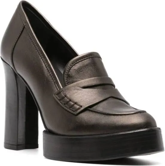 Paloma Barceló Samantha 110mm penny-loafer pumps Black