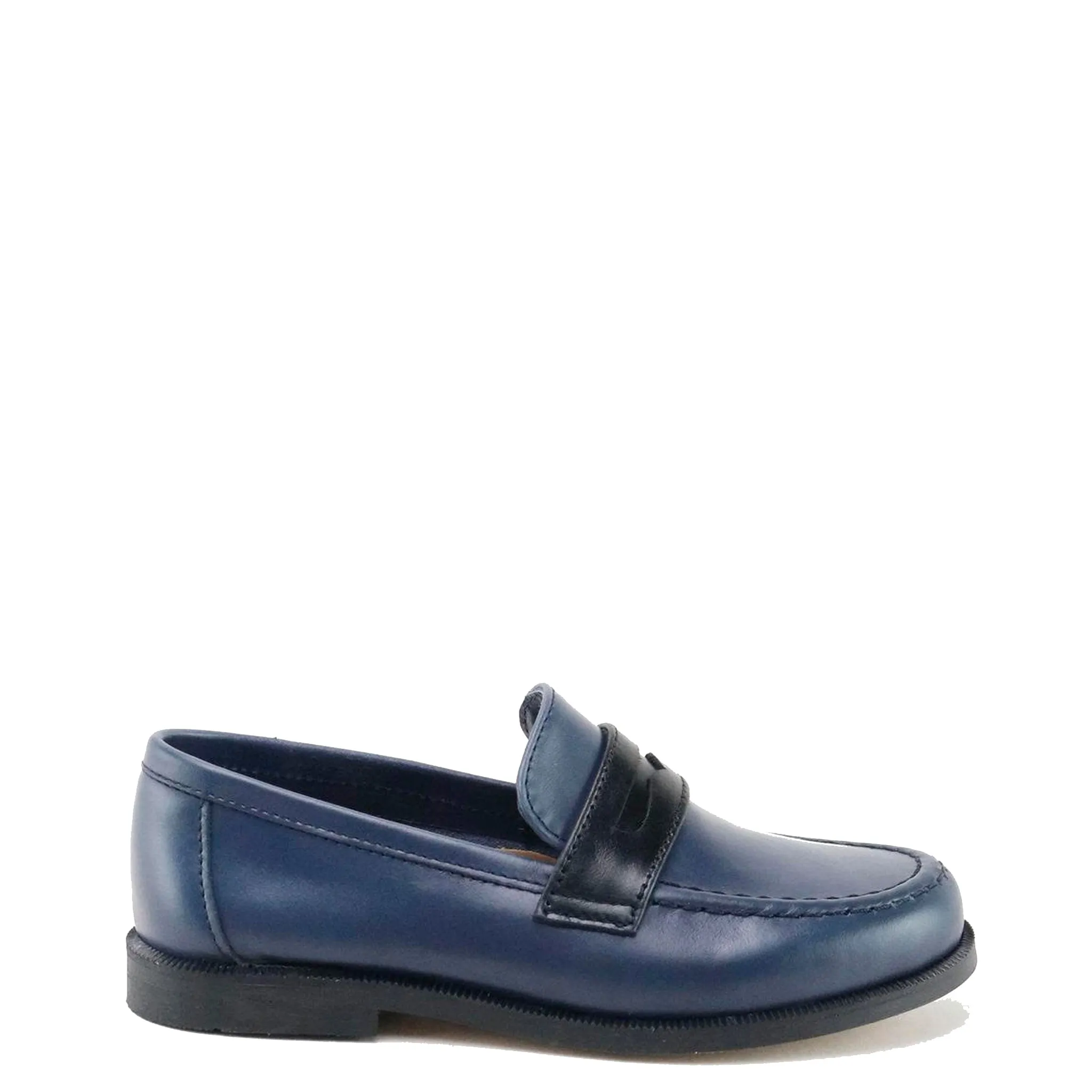 Papanatas Black and Navy Penny Loafer