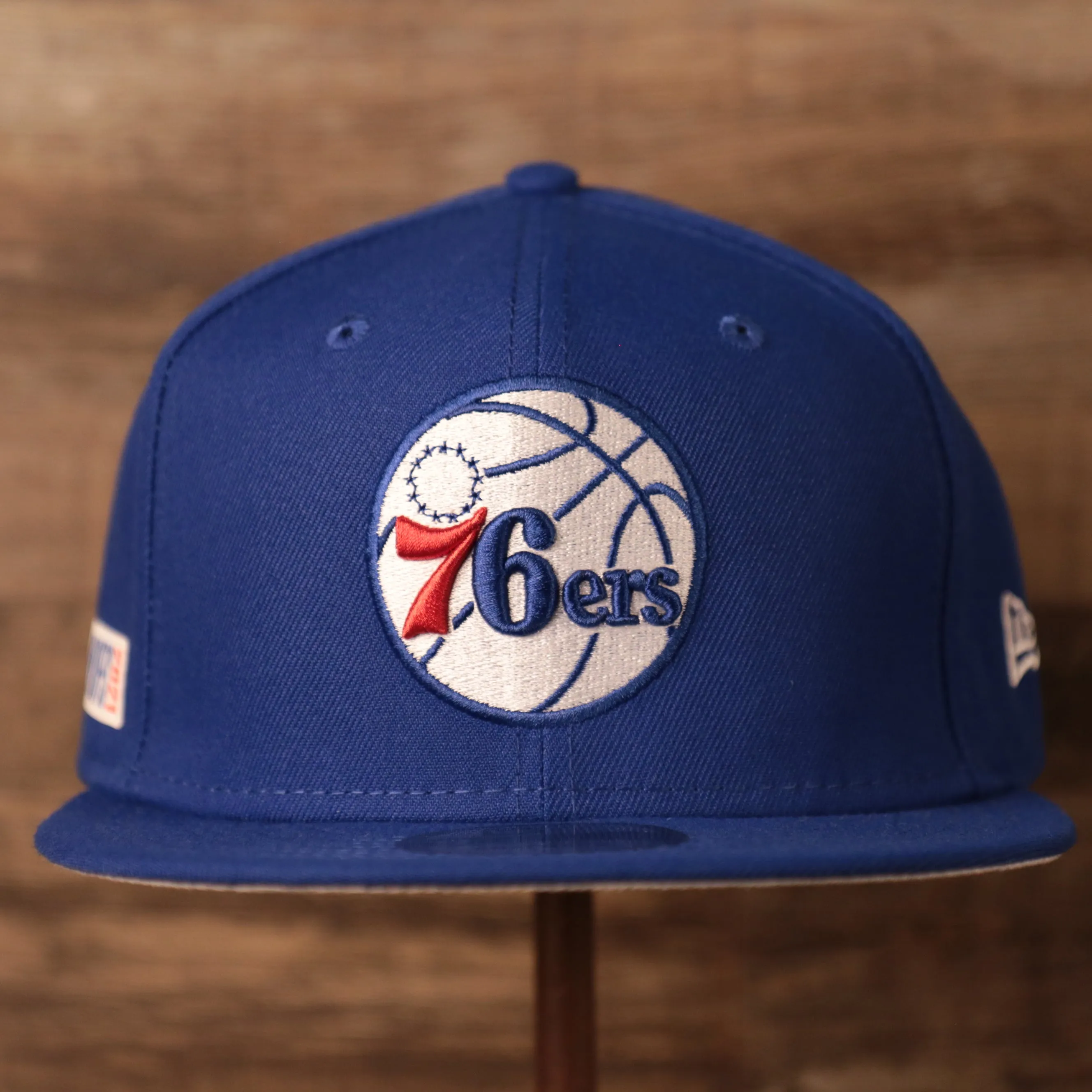 Philadelphia 76ers 2021 NBA Playoffs Royal Blue 9Fifty Gray Bottom Snapback Hat