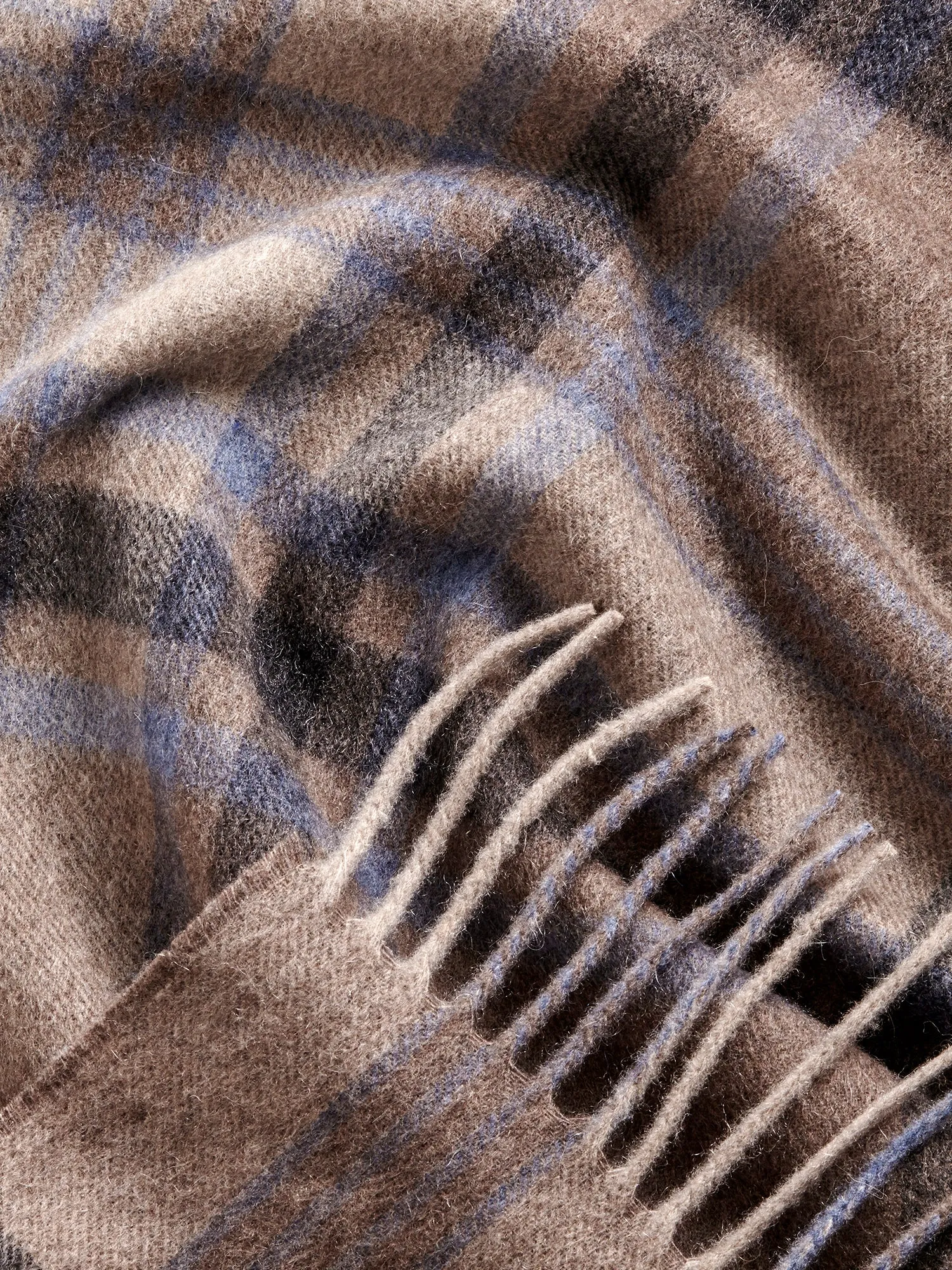 Plaid Cashmere Scarf