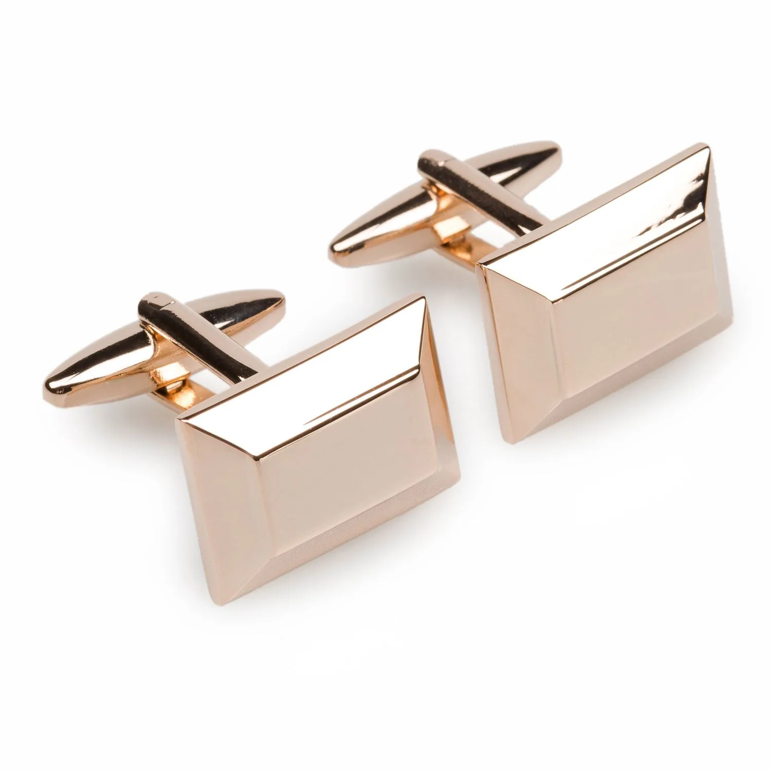 Reed Rose Gold Rectangle Cufflinks