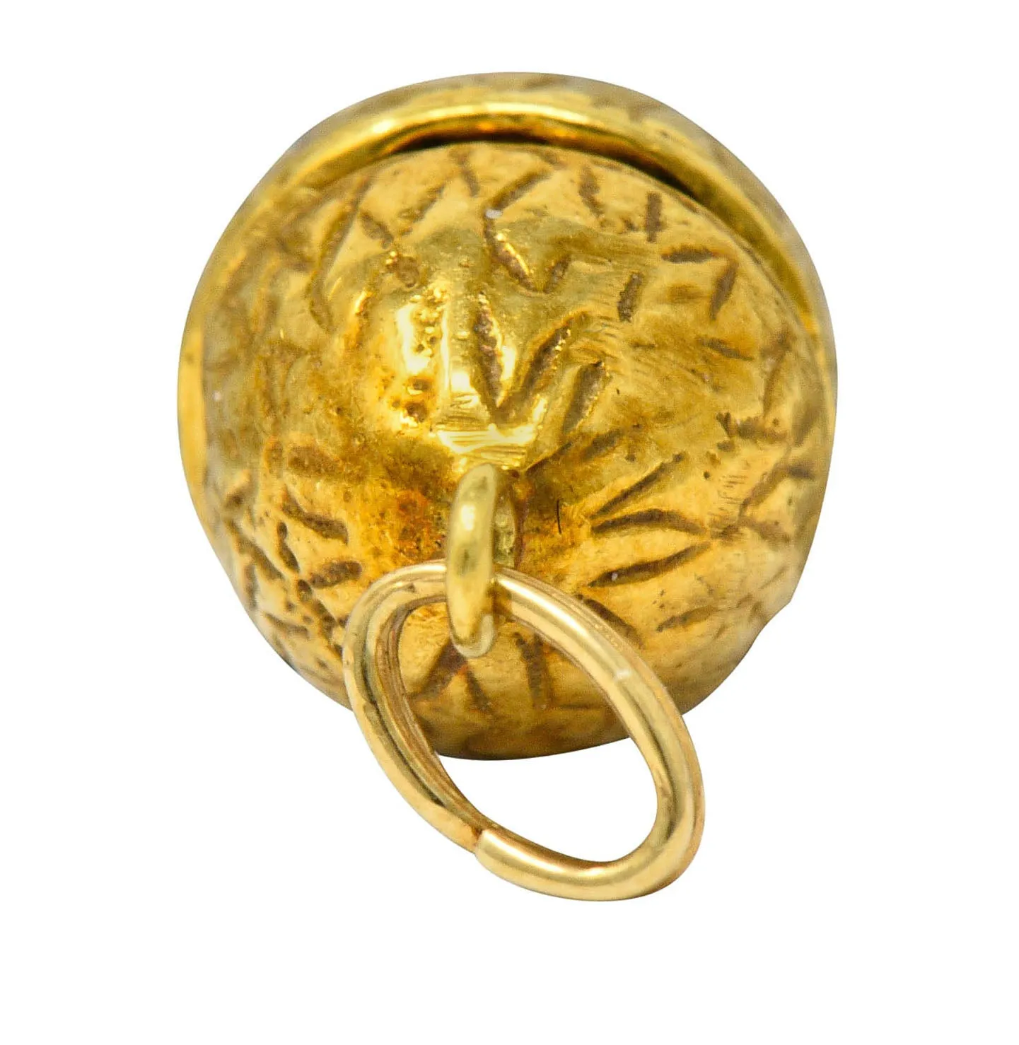 Retro 14 Karat Gold Chick In Egg Charm