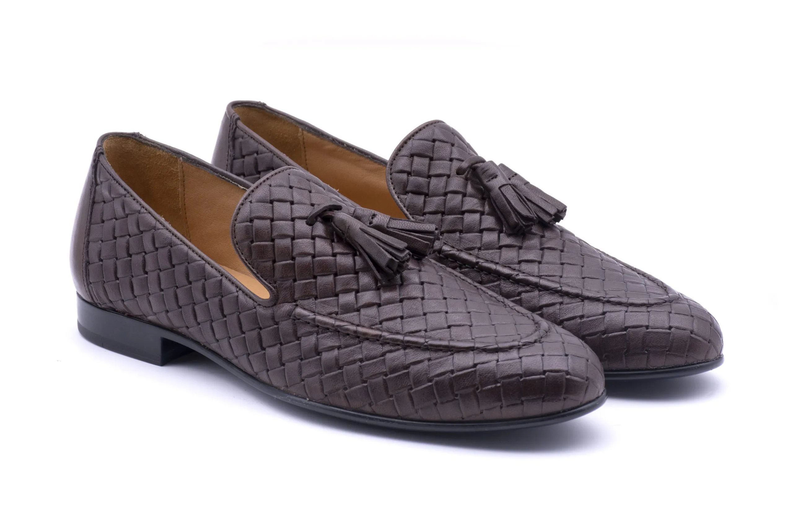 Rhombus loafer with tassels