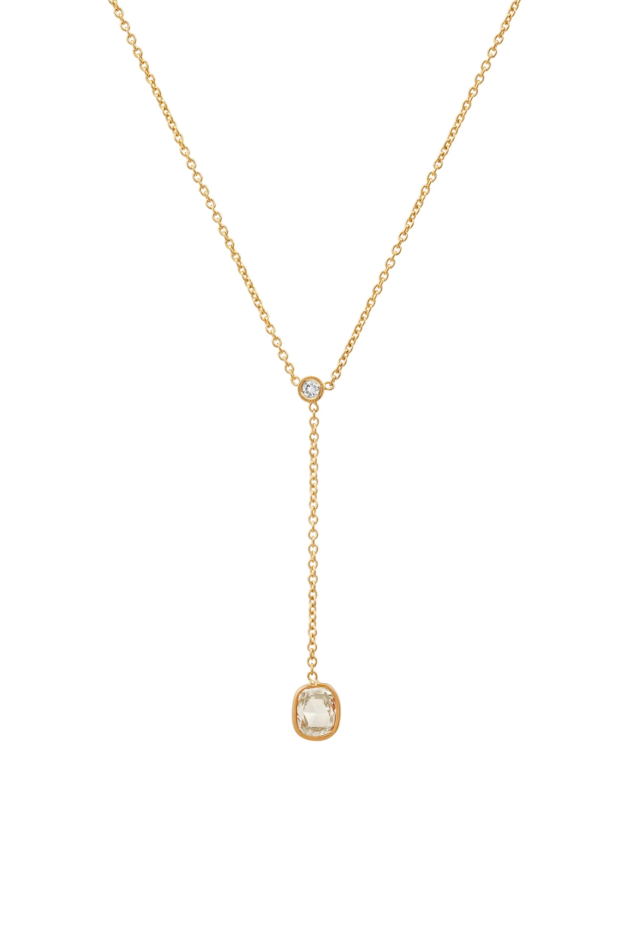 Rose Cut Diamond Lariat No. 2316