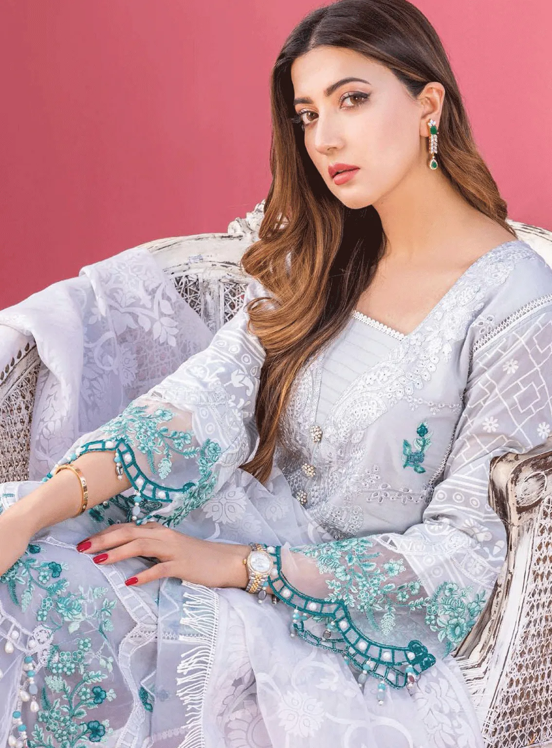 Rungkari By Mahiymaan Embroidered Lawn Unstitched 3 Piece Suit - AZ23RM A10