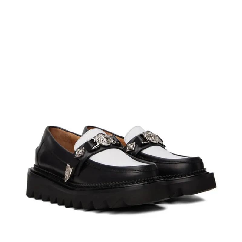 Shark Sole Loafer - Black & White