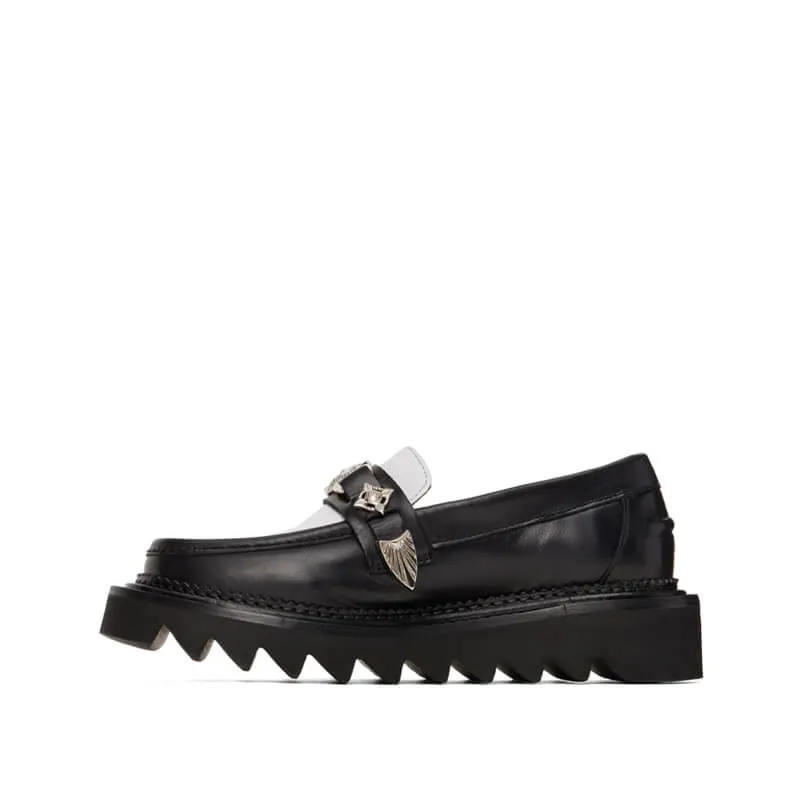 Shark Sole Loafer - Black & White