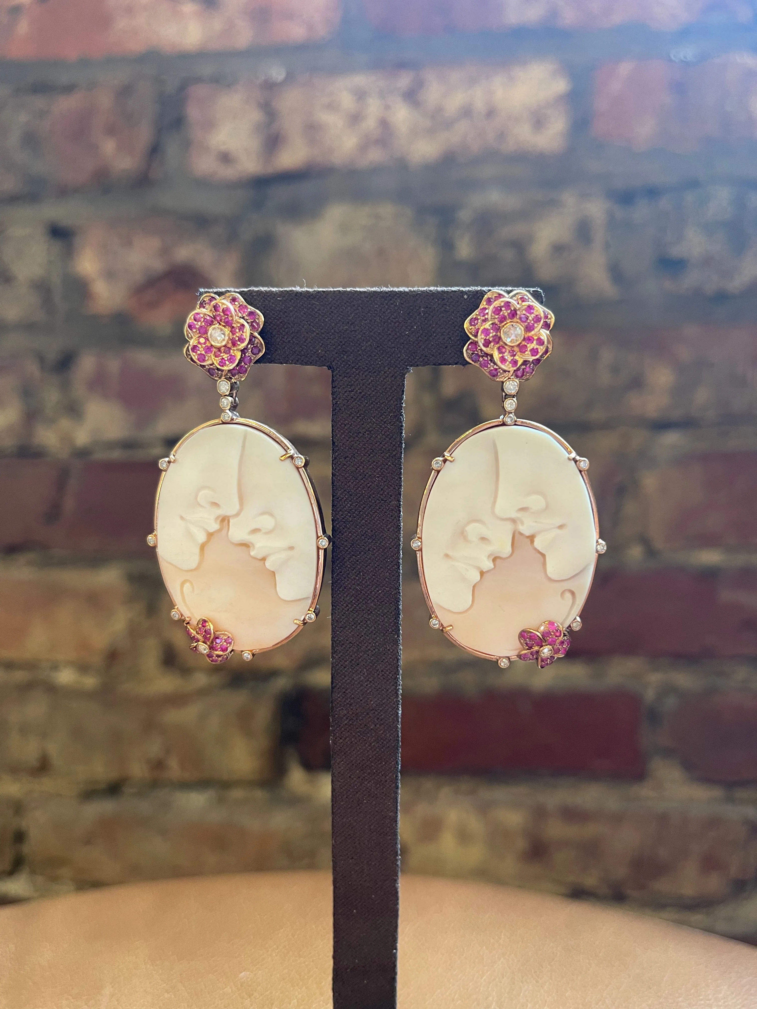 Shell Cameo Earrings