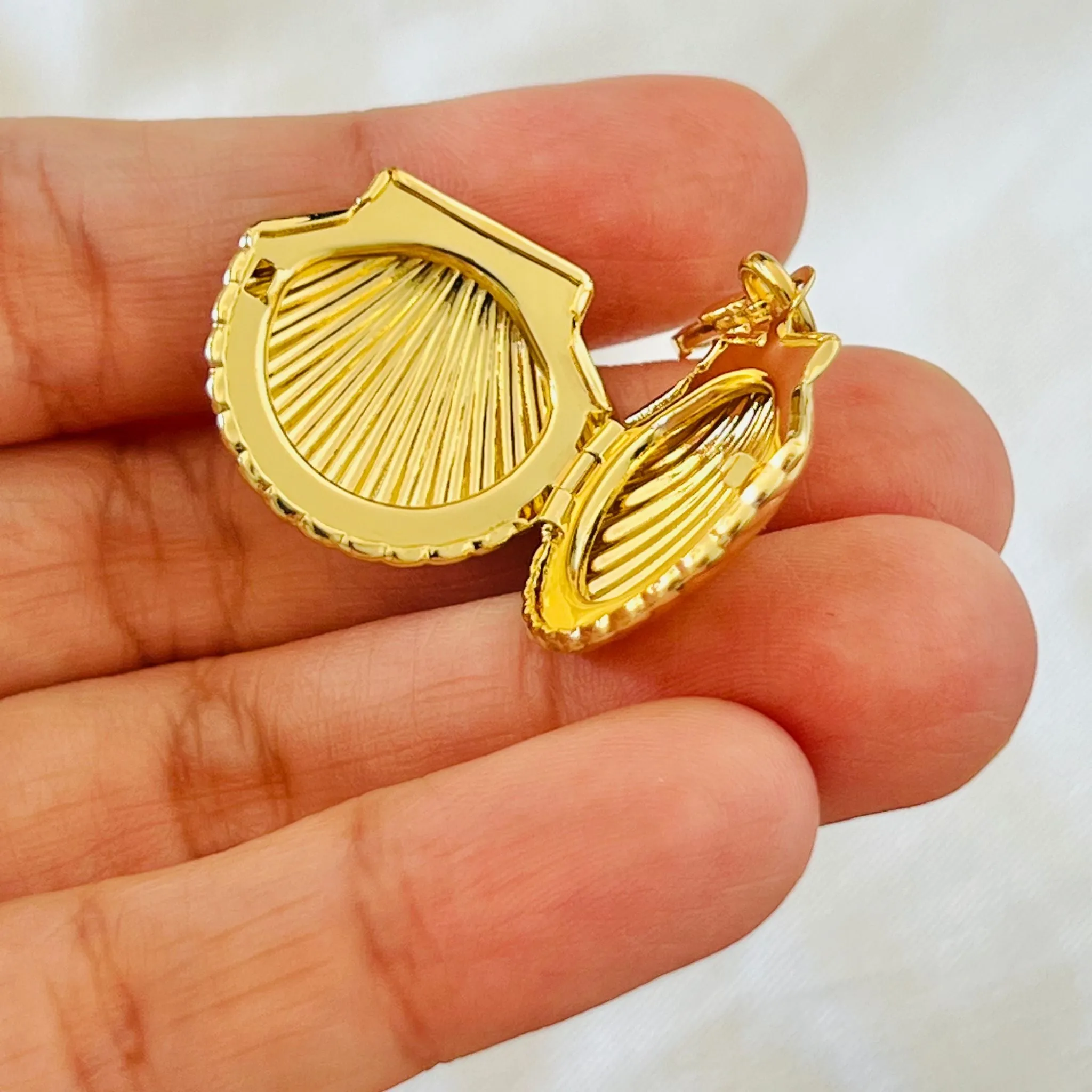 Shell Locket Charm