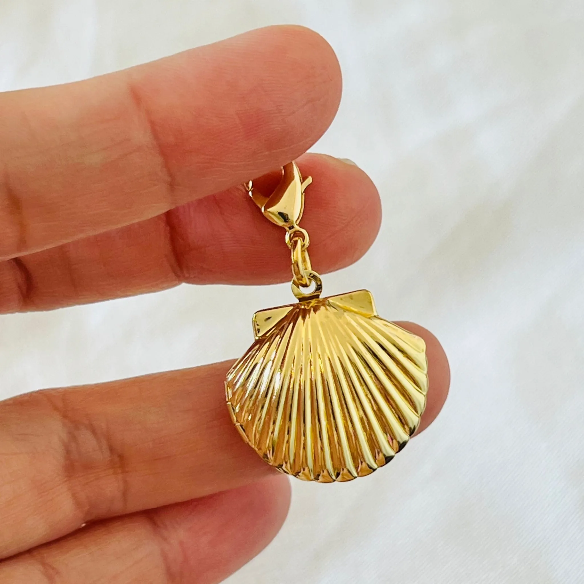 Shell Locket Charm