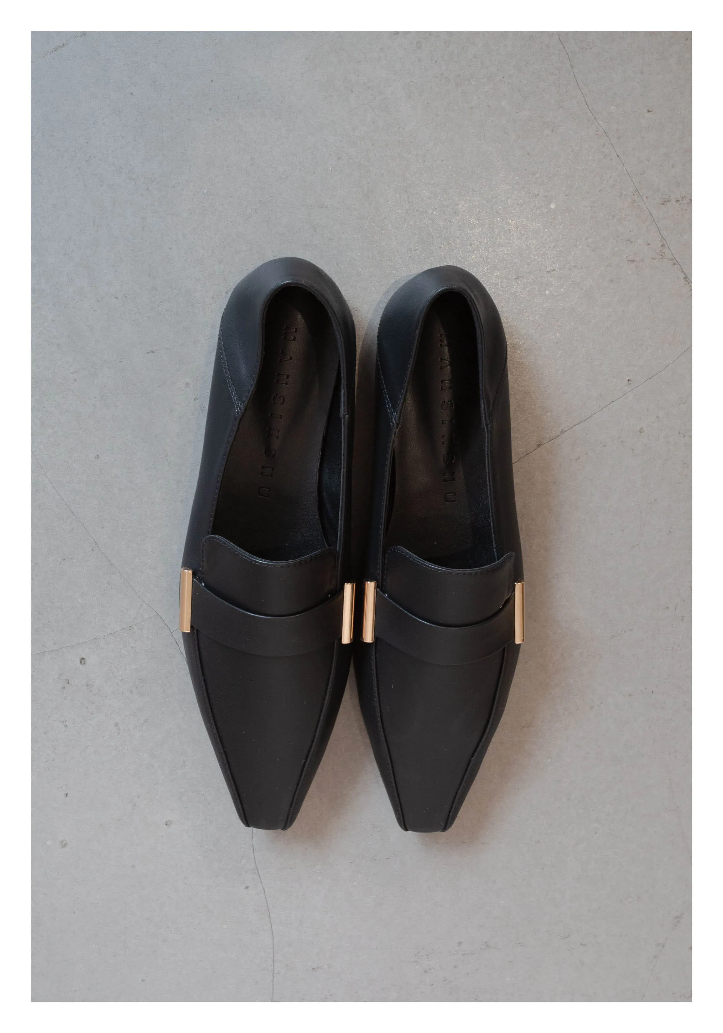 Side Metal Loafer Black