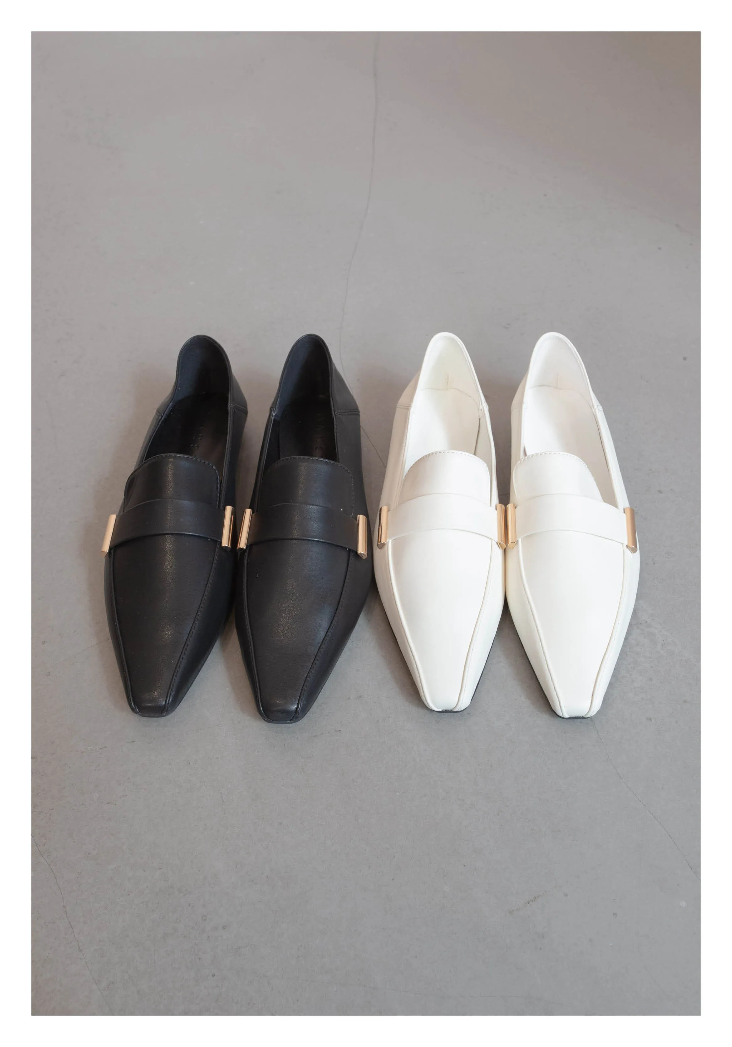 Side Metal Loafer Black