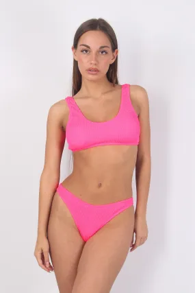 Slip Americano Costine Fisso Fluo Fucsia