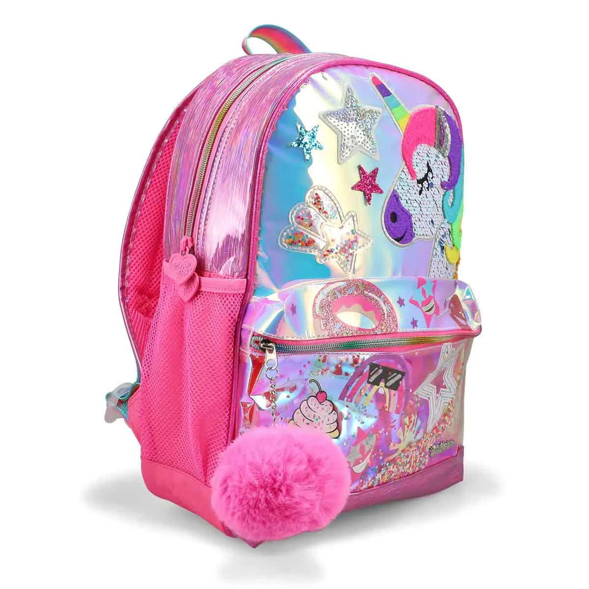 Soft Moc Girls  Skechers Twinkle Toes Unicorn Backpack - Pink