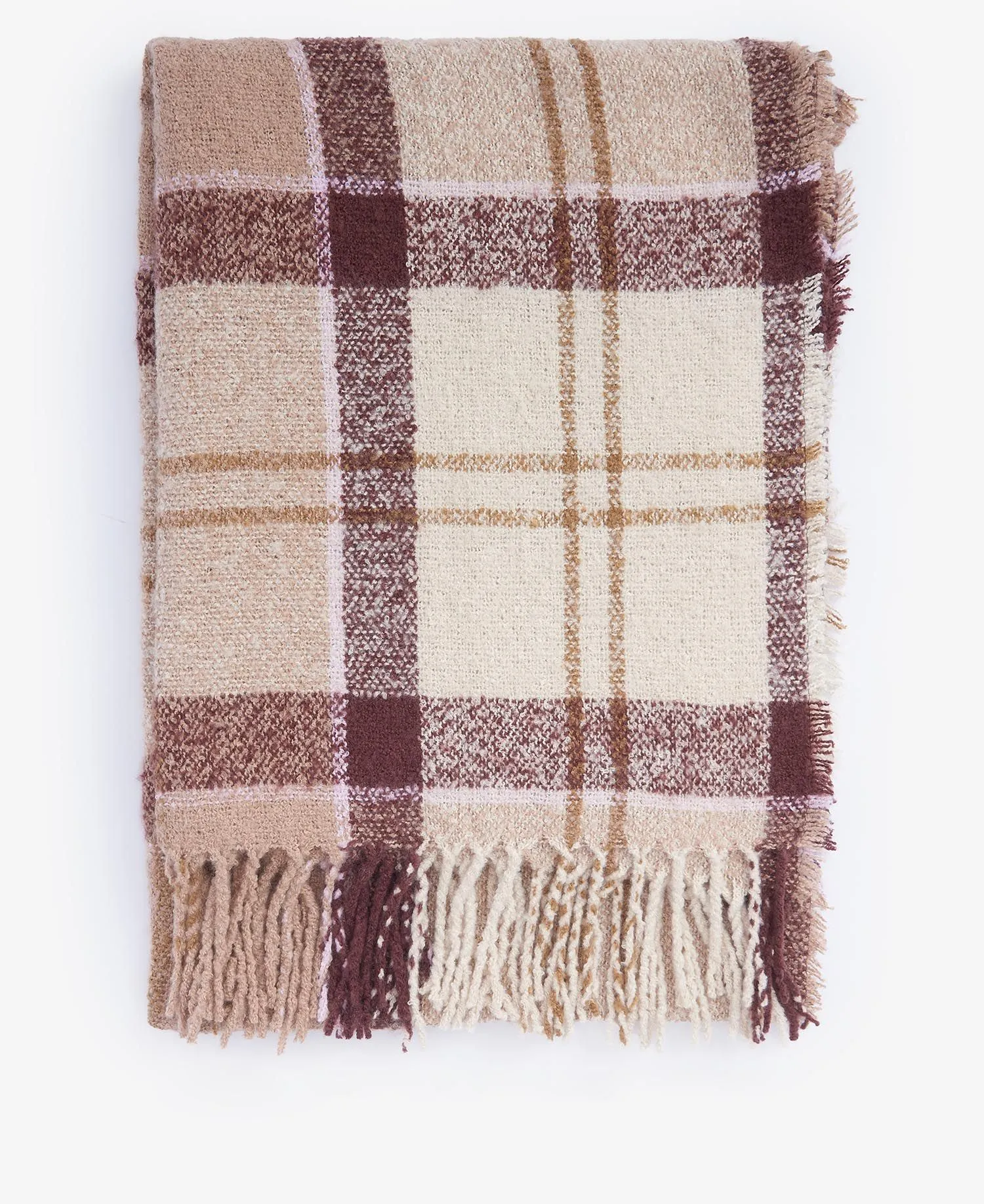  Tartan Boucle Scarf     