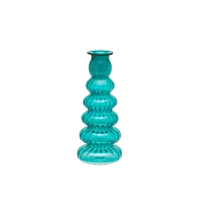 Teal Shell Candle Holder