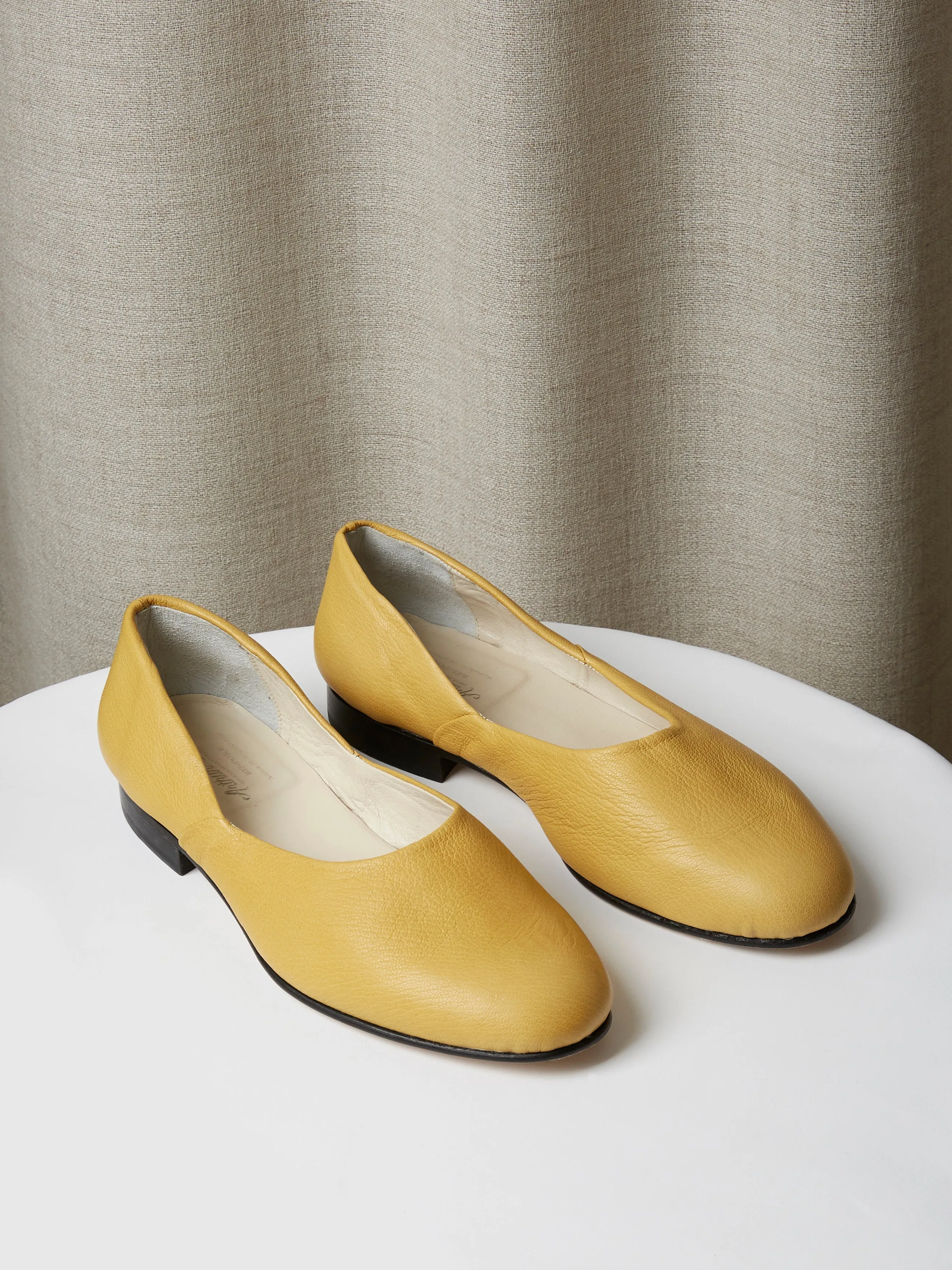 The Castro Loafer in Yellow Deer Leather