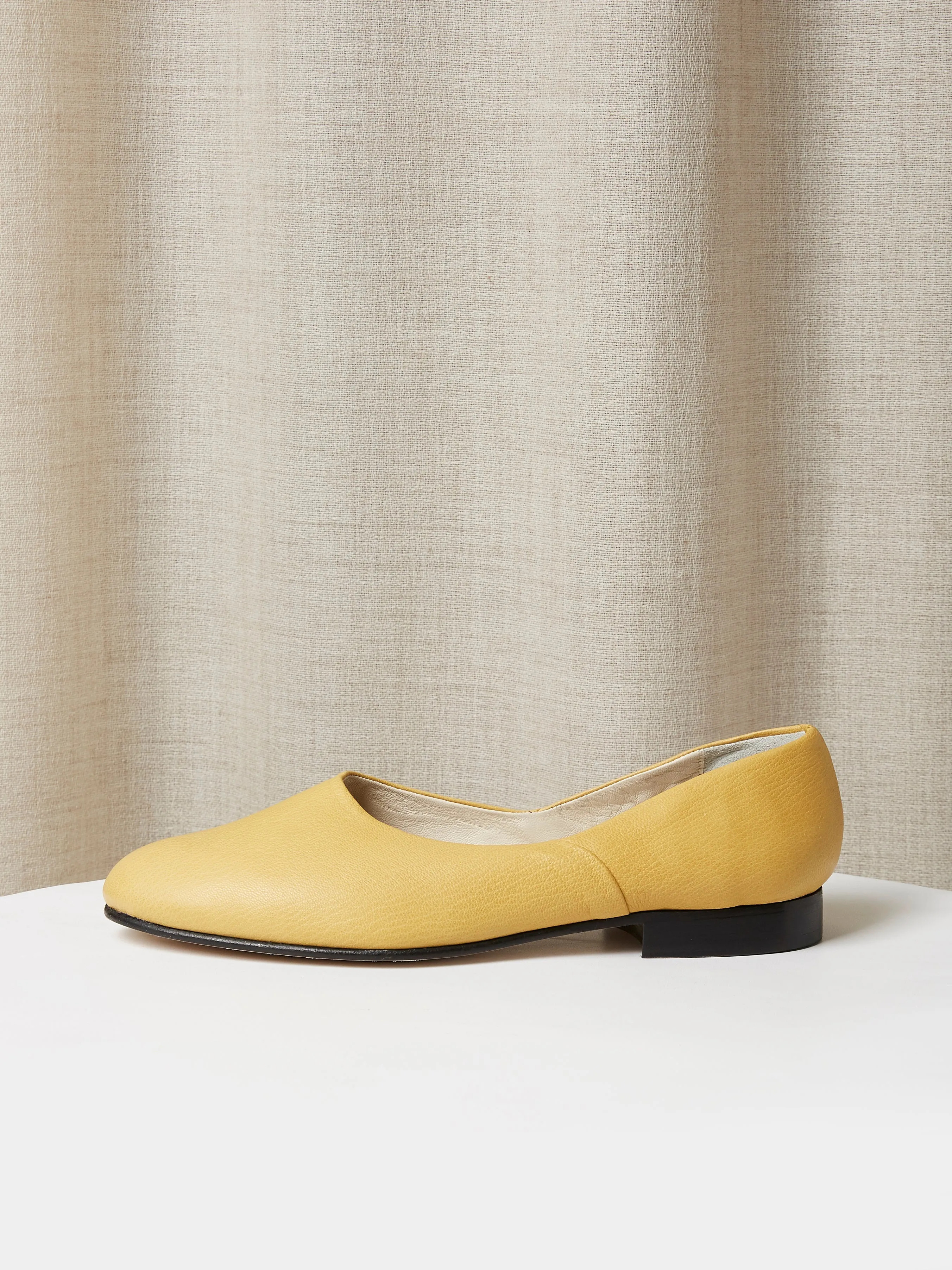 The Castro Loafer in Yellow Deer Leather