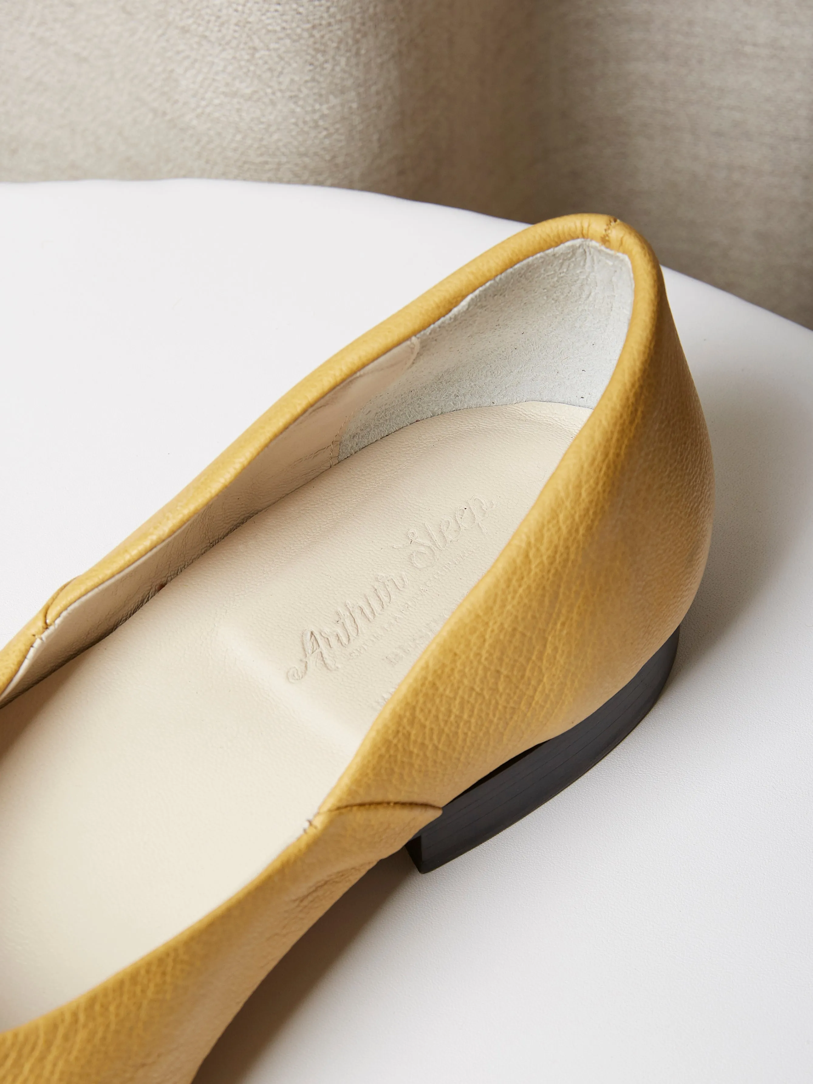 The Castro Loafer in Yellow Deer Leather