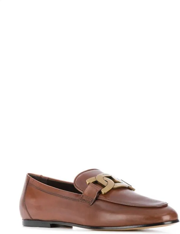 Tod's chain link loafer Brown