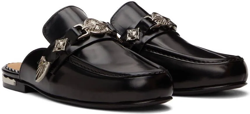 Toga Pulla SSENSE Exclusive Black Loafer Mules