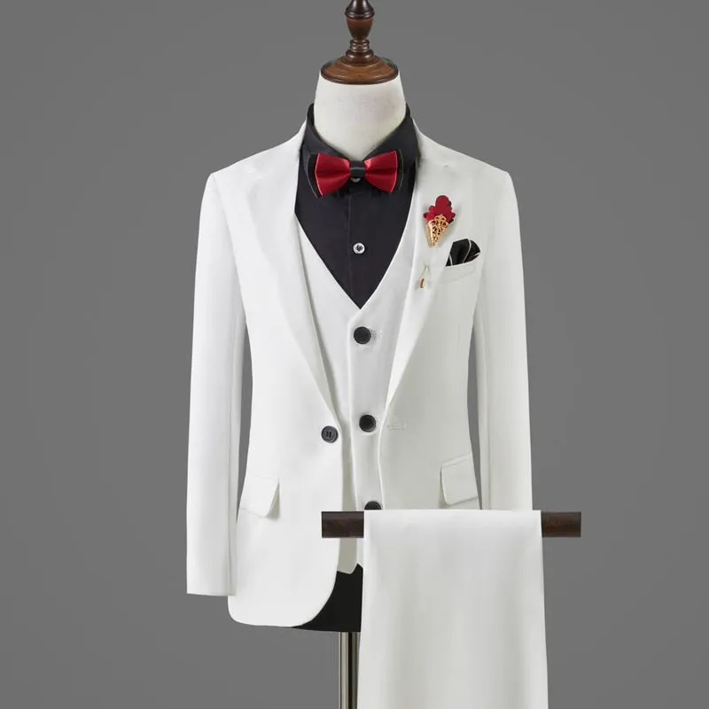 Trajes de Niño Formal Suit For Boys Jacket Vest Pants Bowtie