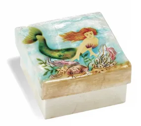 Undersea Mermaid Capiz Shell Box