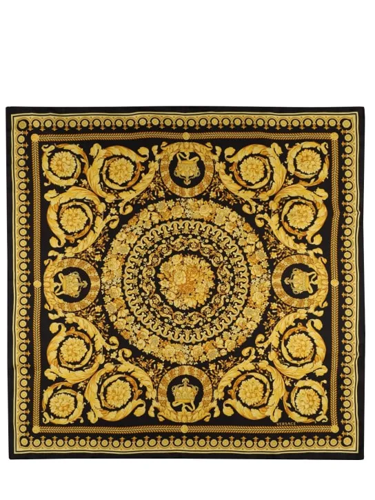 Versace   Printed silk scarf 