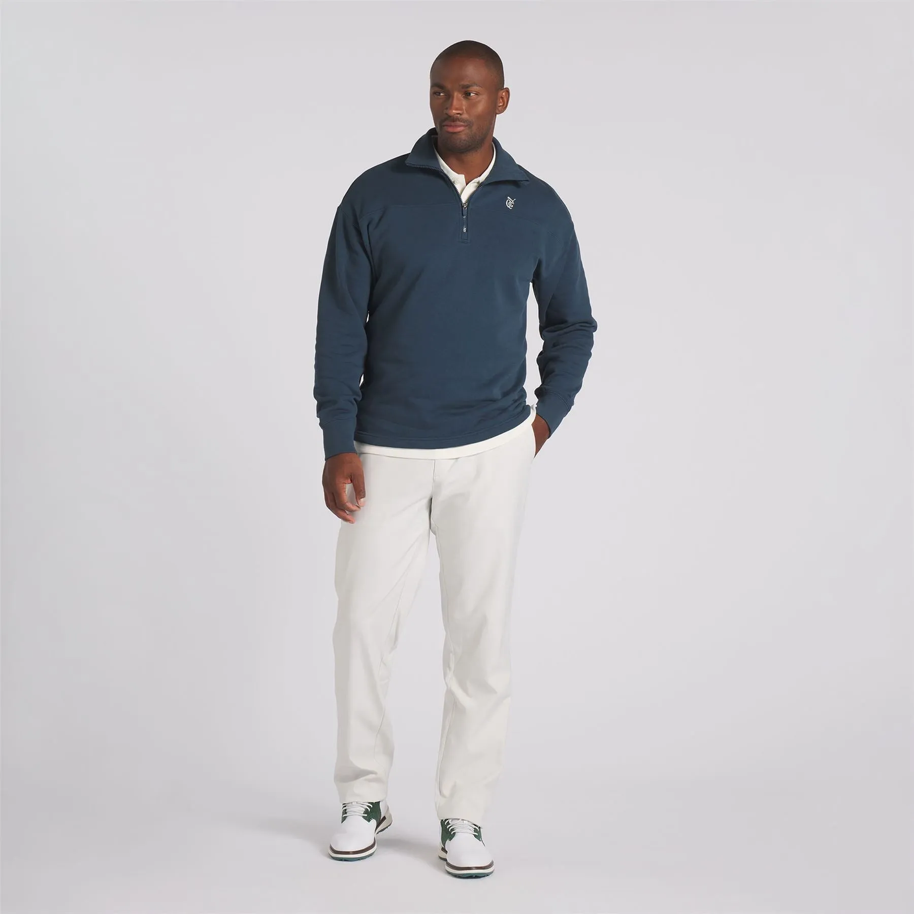 x QGC Half Zip Mid Layer Dark Night Navy - SS24