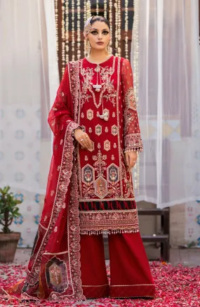 Zarin by Eleshia Unstitched Embroidered Bamber 3Pc Suit D-08 Narina