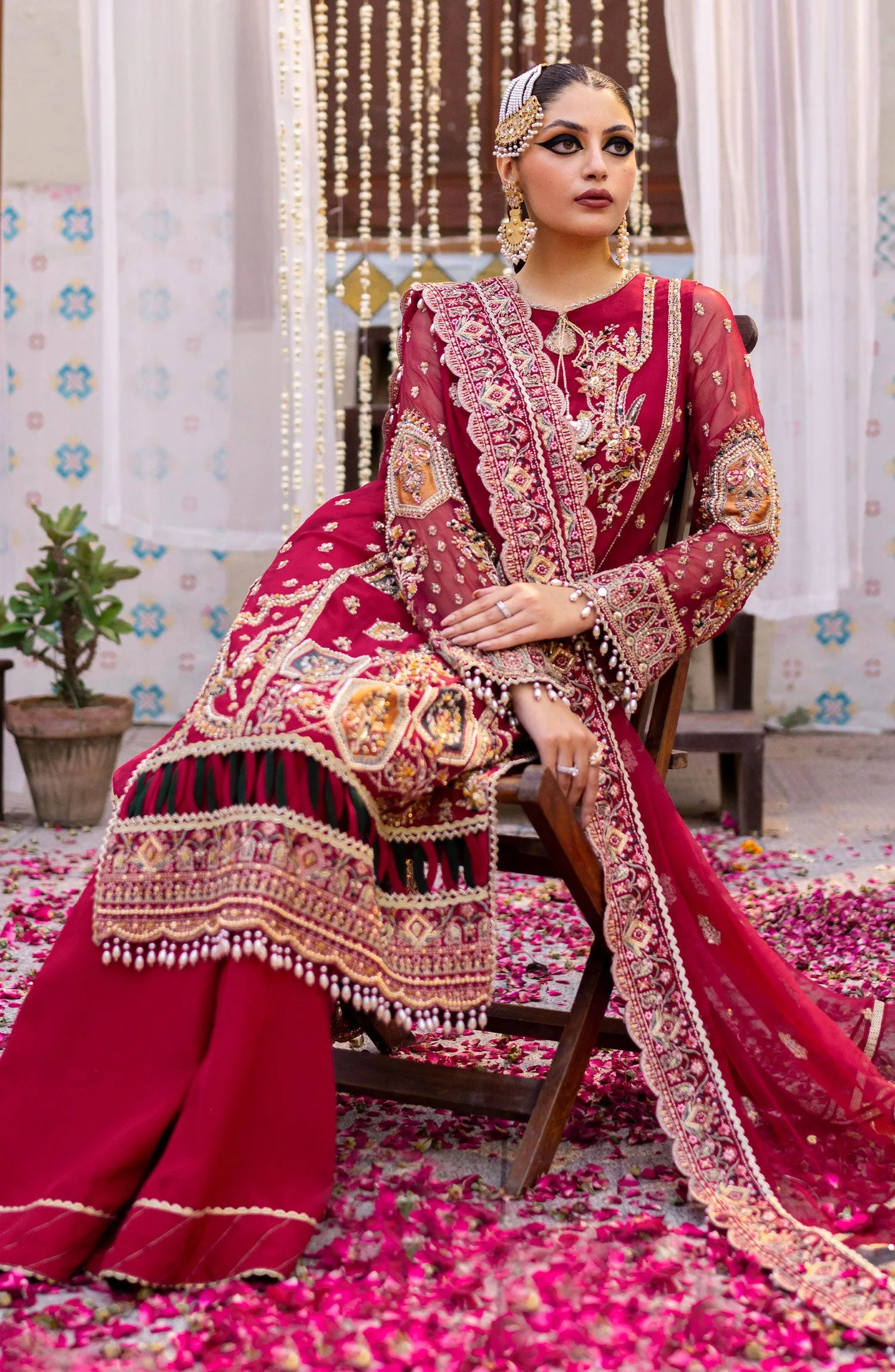 Zarin by Eleshia Unstitched Embroidered Bamber 3Pc Suit D-08 Narina