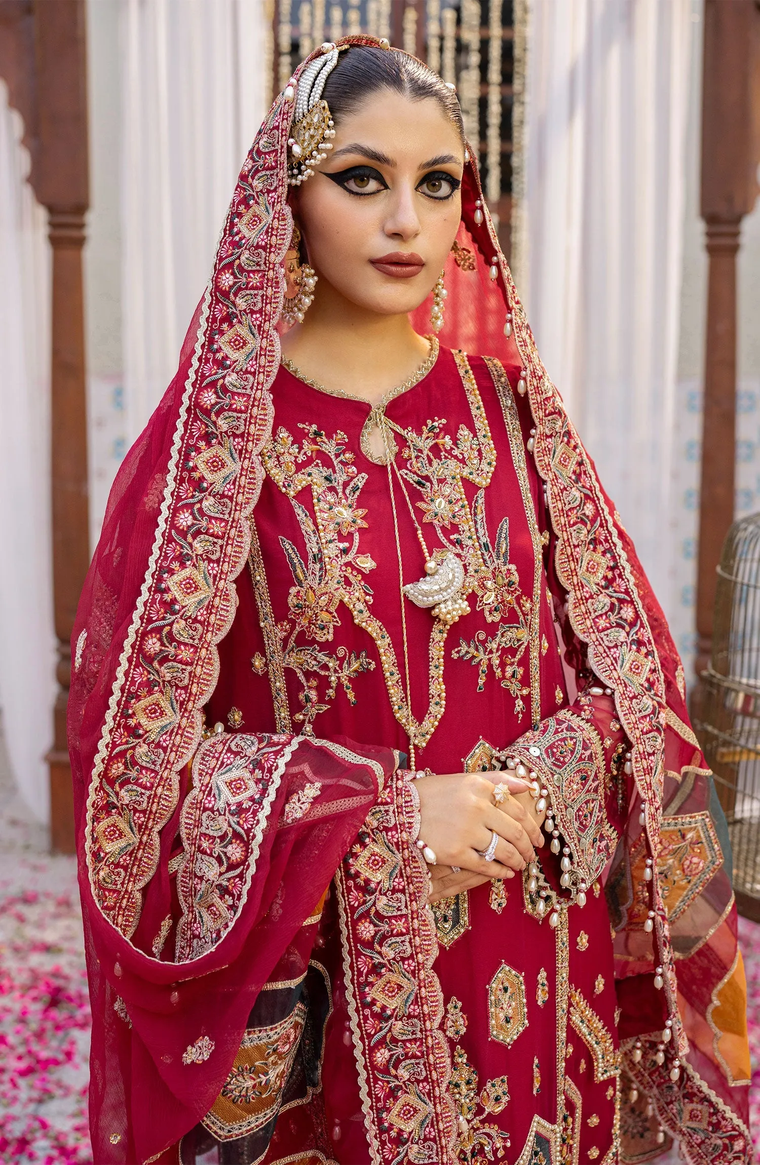 Zarin by Eleshia Unstitched Embroidered Bamber 3Pc Suit D-08 Narina